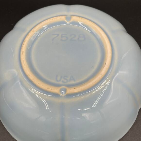 Vintage McCoy Pottery Blue Daisy Pitcher and Basin #7528 - Picture 9 of 11